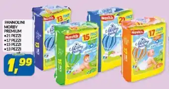 PANNOLINI MORBY PREMIUM - 21 PEZZI