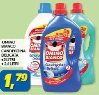 Risparmio Casa OMINO BIANCO CANDEGGINA DELICATA 2 LITRI offerta
