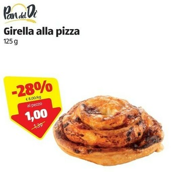 ALDI Pan Del Di Girella Alla Pizza 125 G offerta