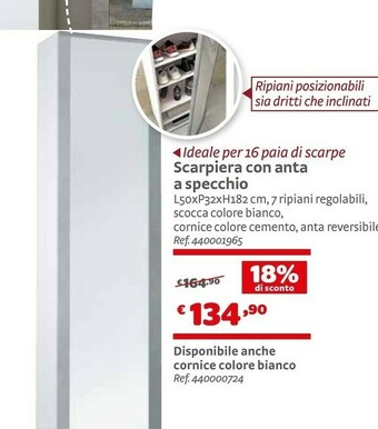 Bricocenter Scarpiera Con Anta A Specchio offerta