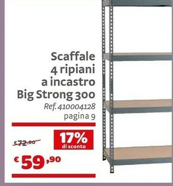 Bricocenter Scaffale 4 Ripiani A Incastro Big Strong offerta