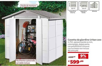 Bricocenter Casetta Da Giardino Urban offerta