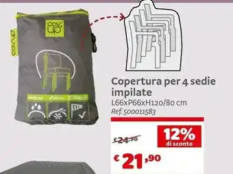 Copertura Per 4 Sedie Impilate