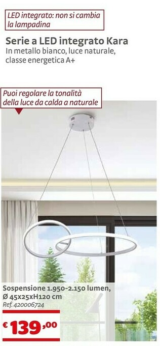 Bricocenter Kara Serie A Led Integrato offerta