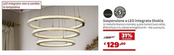 Bricocenter Shokia Sospensione A LED Integrato offerta
