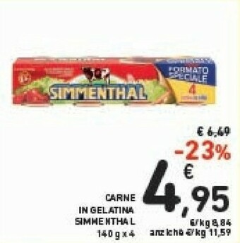 Conad Simmenthal Carne In Gelatina offerta