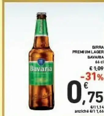 Conad Bavaria Birra Premium Lager 660 Ml offerta