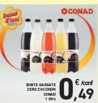 Conad Conad - Bibite Gassate Senza Zuccheri 1000 Ml offerta