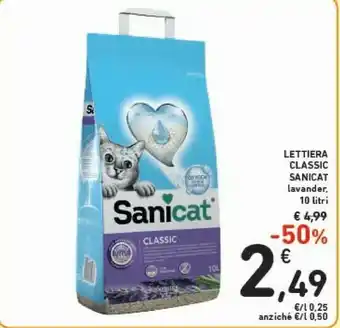 Conad Sanicat Classic Lettiera Lavander 10L offerta
