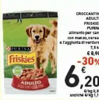 Conad Purina Frieskies Croccantini Per Cani Adulto Con Manzo offerta