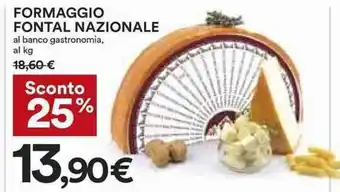 Coop FORMAGGIO FONTAL NAZIONALE offerta