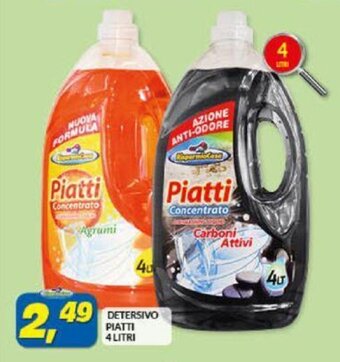Risparmio Casa DETERSIVO PIATTI 4 LITRI offerta