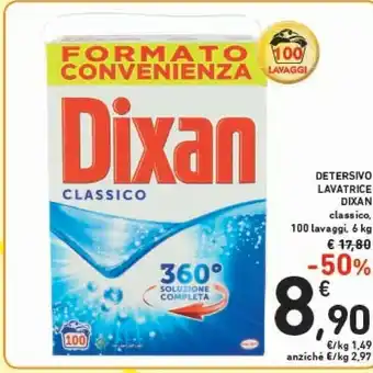 Conad Dixan Detersivo Lavatrice Classico 100 Lavaggi offerta