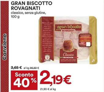 Coop GRAN BISCOTTO ROVAGNATI 100 g offerta