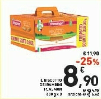 Conad Plasmon Il Biscotto Dei Bambini 600 G(ml) offerta