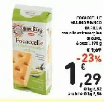 Conad Mulino Bianco Focaccelle 198 G(ml) offerta