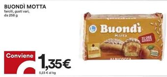 Coop BUONDÌ MOTTA 258 g offerta