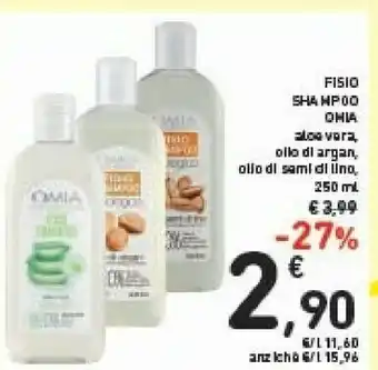 Conad Omia Fisio Shampoo Aloe Vera 250 Ml offerta