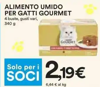 Coop ALIMENTO UMIDO PER GATTI GOURMET 340 g offerta