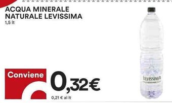 Coop ACQUA MINERALE NATURALE LEVISSIMA 1,5 Lt offerta
