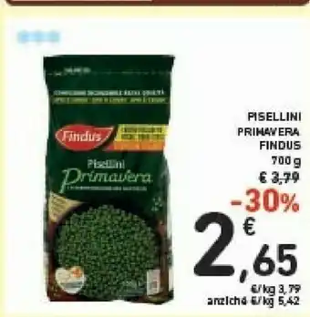 Conad Findus Pisellini Primavera 700g offerta