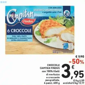 Conad Findus Croccole Con Filetti Di Merluzzo 600g offerta