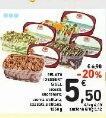 Conad Sigel - Crema Siciliana I Dessert 1350 G(ml) offerta