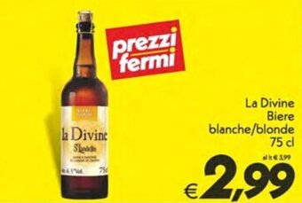 Iper Super Conveniente La Divine Biere blanche/blonde 75 cl offerta