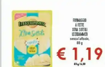Conad Leerdammer Formaggio A Fette Xtra Sottili Senza Latttosio offerta