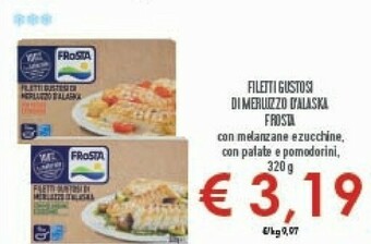 Conad Frosta Filetti Gustosi Di Merluzzo D'Alaska Con Patate E Pomodori 320 G(ml) offerta