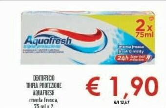 Conad Aquafresh Dentifricio Tripla Protezione offerta