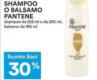 Coop SHAMPOO O BALSAMO PANTENE 225ml/250ml/180 ml offerta