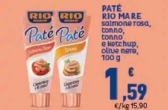 Conad Rio Mare Patè Salmone Rosa 100 G(ml) offerta