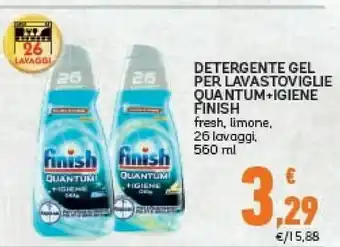 Conad Napisan Finish Detergente Gel Per Lavastoviglie Quantum+igiene offerta