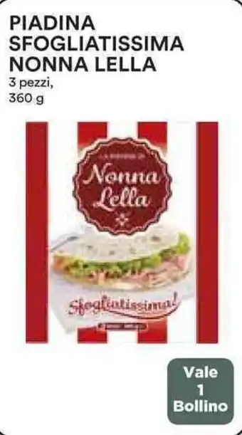 Piadina SFOGLIATISSIMA NONNA LELLA 3 pezzi, 360 g