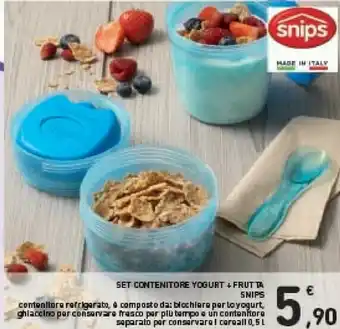 Conad Snips Set Contenitore Yogurt offerta