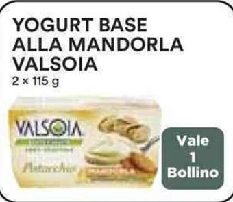Coop YOGURT BASE ALLA MANDORLA VALSOIA 2 x 115 g offerta