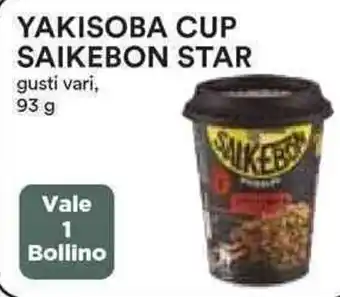 Coop YAKISOBA CUP SAIKEBON STAR gusti vari, 93 g offerta