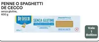 Coop PENNE O SPAGHETTI DE CECCO 400 g offerta