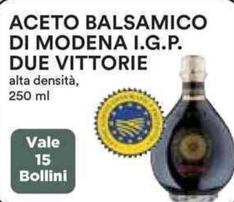 Coop ACETO BALSAMICO DI MODENA I.G.P. DUE VITTORIE 250 ml offerta