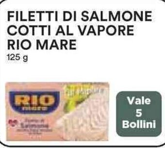 Coop FILETTI DI SALMONE COTTI AL VAPORE RIO MARE 125 g offerta