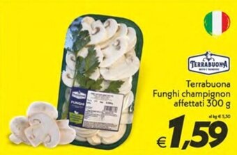 Iper Super Conveniente Terrabuona Funghi champignon affettati 300 g offerta