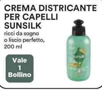 Coop CREMA DISTRICANTE PER CAPELLI SUNSILK 200 ml offerta