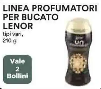 Coop LINEA PROFUMATORI PER BUCATO LENOR 210 g offerta