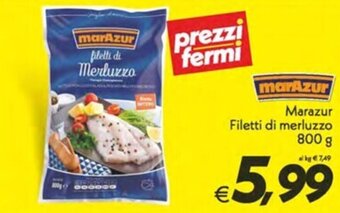Iper Super Conveniente Marazur Filetti di merluzzo 800 g offerta