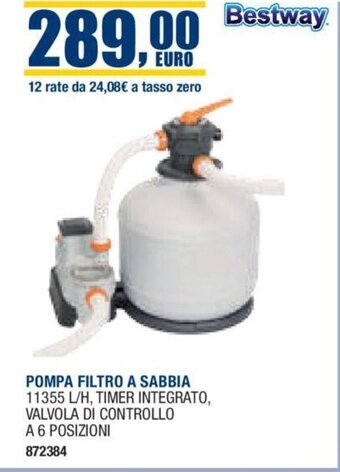Bricofer Bestway POMPA FILTRO A SABBIA offerta