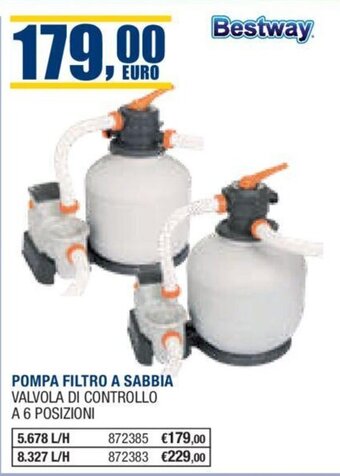Bricofer Bestway POMPA FILTRO A SABBIA offerta