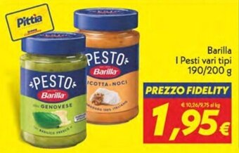 Iper Super Conveniente Barilla I Pesti vari tipi 190/200 g offerta