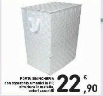 Conad Porta Biancheria Con Coperchio offerta