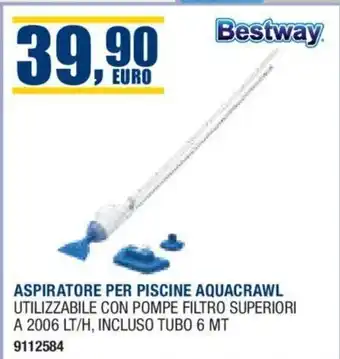 Bestway ASPIRATORE PER PISCINE AQUACRAWL
